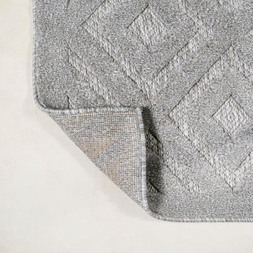 Portmany Neutral Diamond Trellis Indoor/outdoor Area Rug